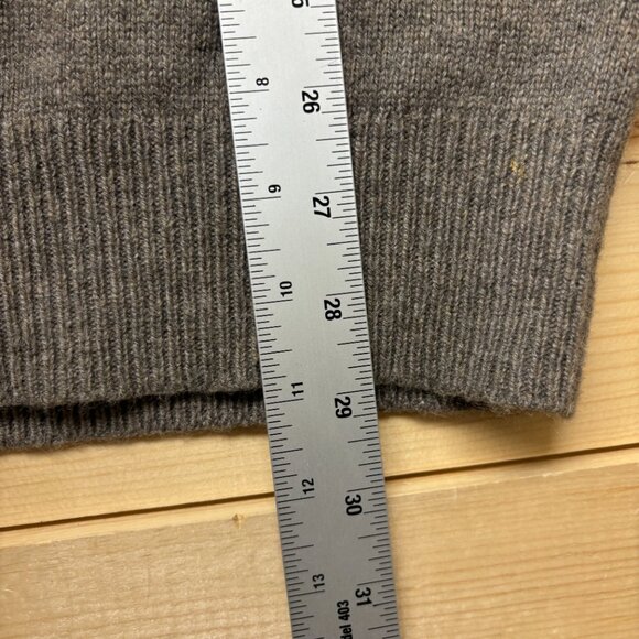 J Crew Sweater Mens Large Brown 1/4 Zip Pullover Wool Alpaca Blend Soft Slim - Picture 7 of 10